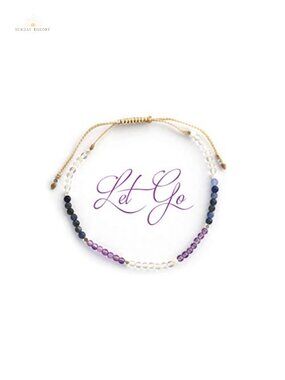 2mm Healing Crystal Stretch Bracelet with 925 Silver Beads - Women's Natural